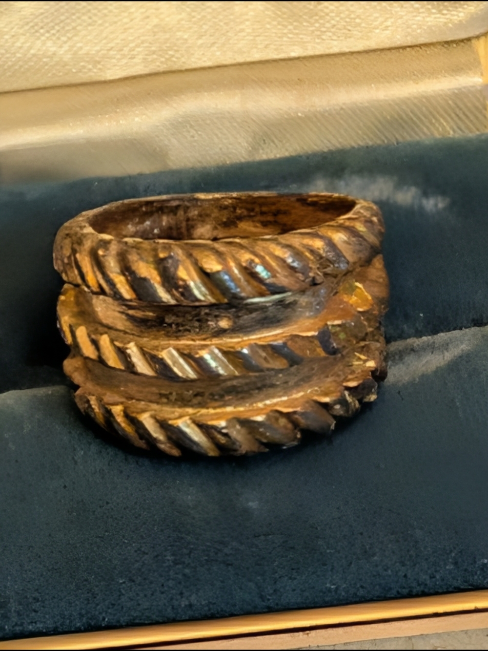 Gold-Tone Twisted Rope Stackable Band Ring - Women Jewelry